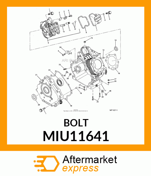 DRAIN PLUG, PLUG, DRAIN MIU11641