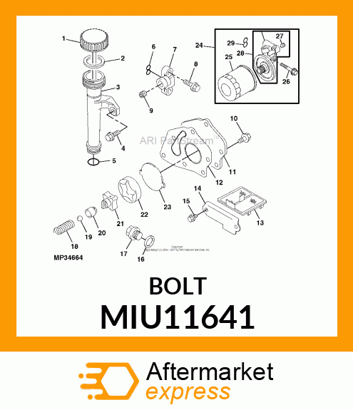 DRAIN PLUG, PLUG, DRAIN MIU11641