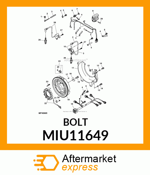 BOLT, FLANGE MIU11649