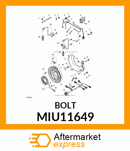 BOLT, FLANGE MIU11649