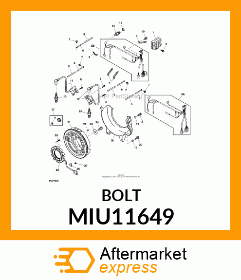 BOLT, FLANGE MIU11649