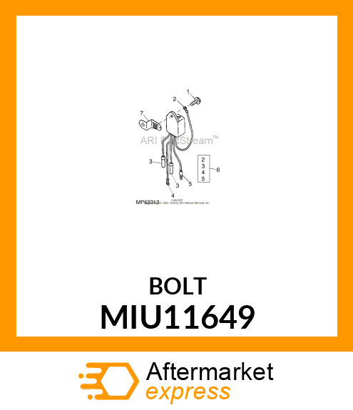 BOLT, FLANGE MIU11649