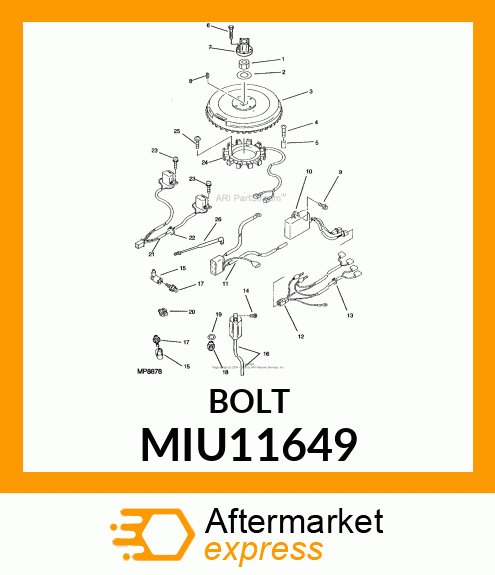 BOLT, FLANGE MIU11649