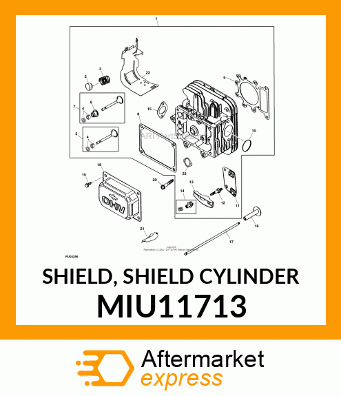 SHIELD, SHIELD CYLINDER MIU11713