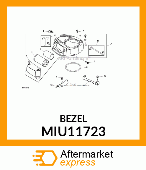 PLATE, PLATE TRIM MIU11723