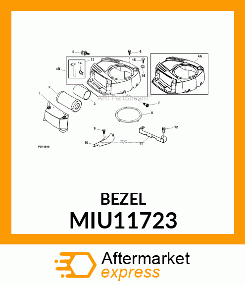 PLATE, PLATE TRIM MIU11723