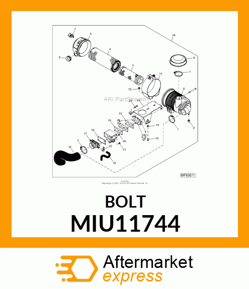 BOLT MIU11744