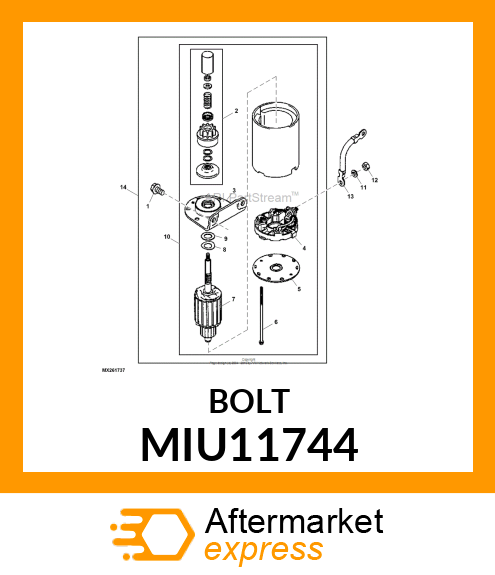 BOLT MIU11744