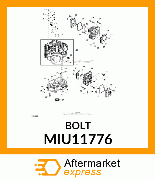 BOLT MIU11776