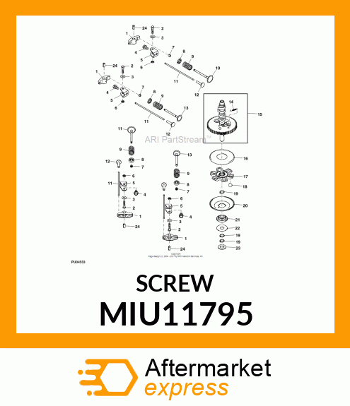 BOLT,6X29.5 MIU11795