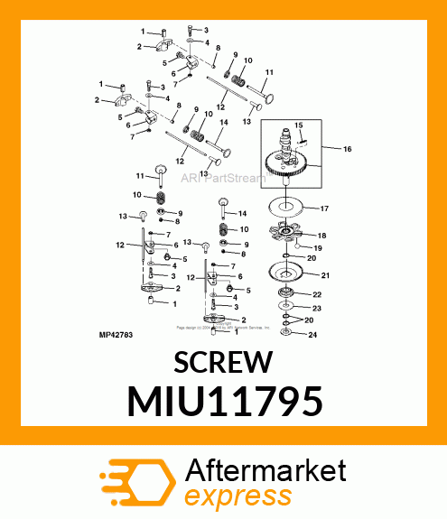 BOLT,6X29.5 MIU11795