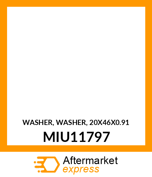 WASHER, WASHER, 20X46X0.91 MIU11797