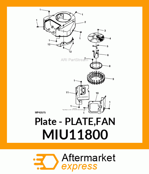 Plate MIU11800