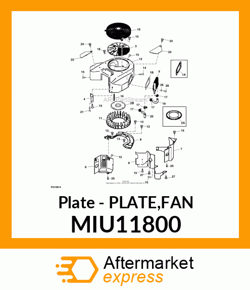 Plate MIU11800