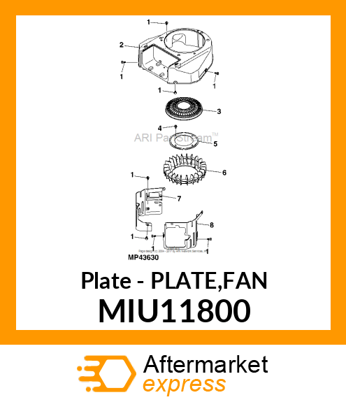 Plate MIU11800