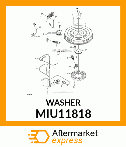 WASHER, WASHER, 12.2X46X3 MIU11818