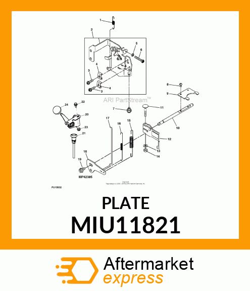 PLATE MIU11821