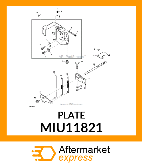 PLATE MIU11821