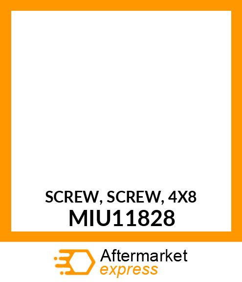 SCREW, SCREW, 4X8 MIU11828