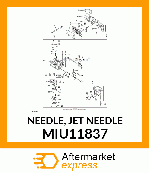 NEEDLE, JET NEEDLE MIU11837