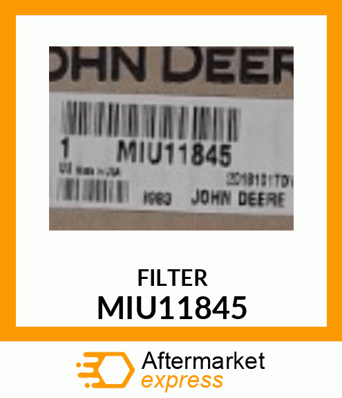 CASE AIR FILTER MIU11845