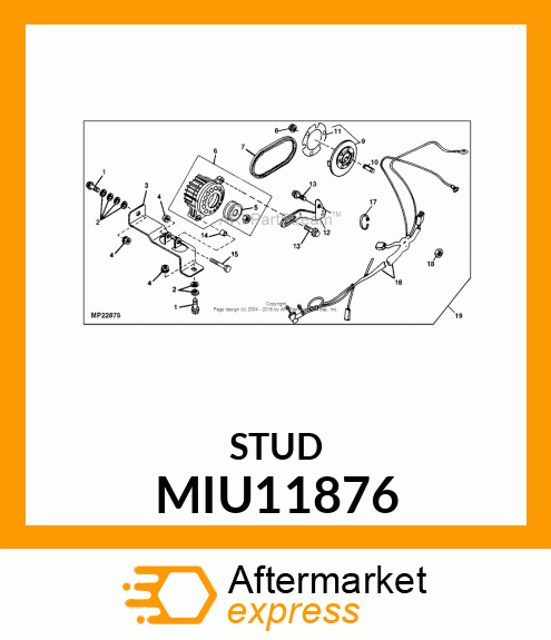 BOLT MIU11876