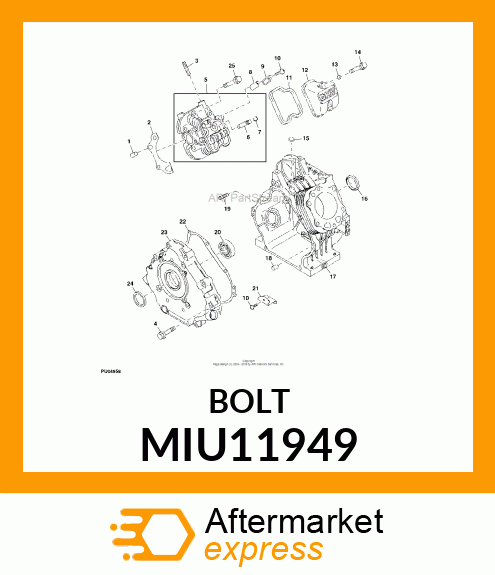 BOLT MIU11949