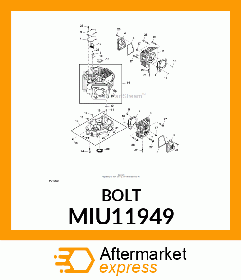 BOLT MIU11949