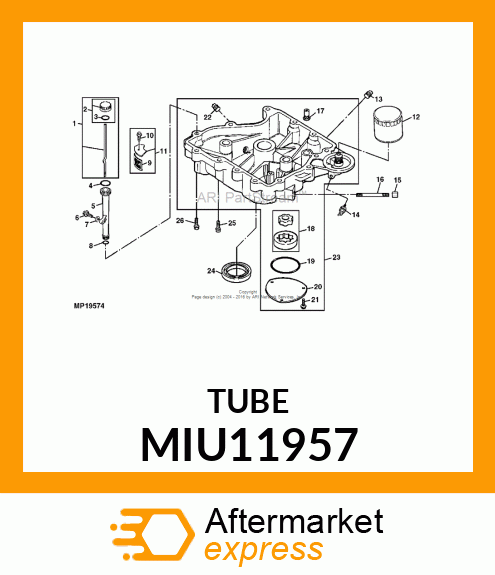 TUBE, OIL FILL MIU11957