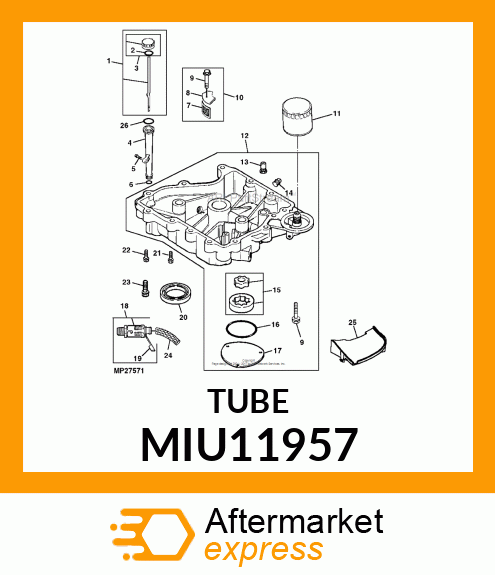 TUBE, OIL FILL MIU11957