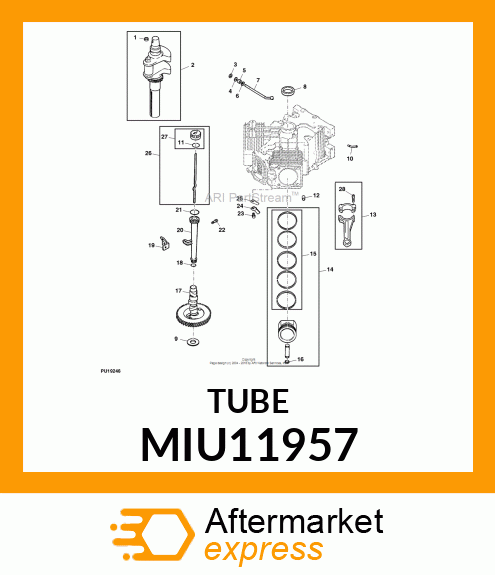 TUBE, OIL FILL MIU11957