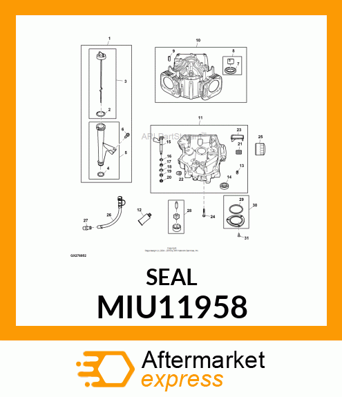 SEAL, OIL MIU11958