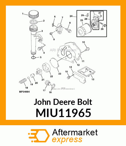 BOLT MIU11965