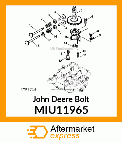 BOLT MIU11965