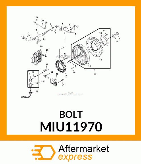 BOLT MIU11970