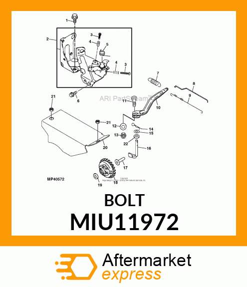 BOLT MIU11972