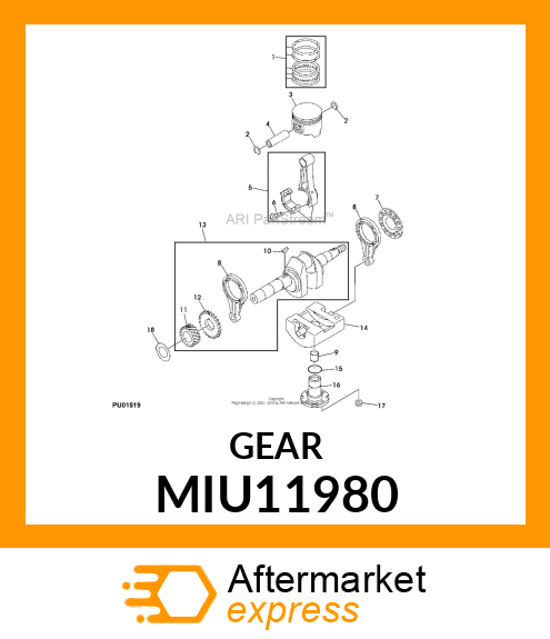 GEAR MIU11980