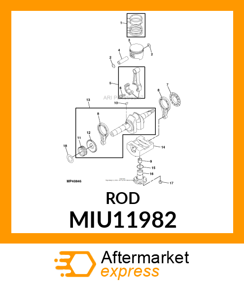 ROD ASSY CONNECTING MIU11982