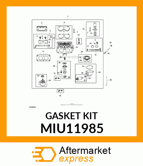 GASKET, INTAKE MIU11985