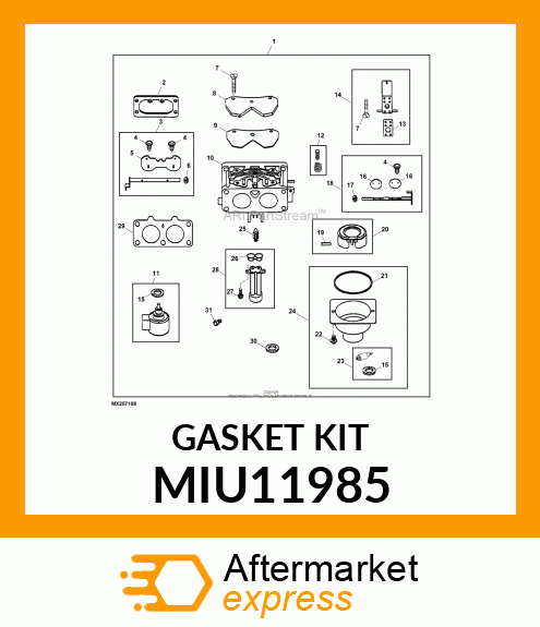 GASKET, INTAKE MIU11985