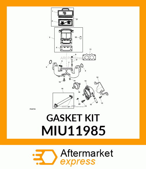 GASKET, INTAKE MIU11985