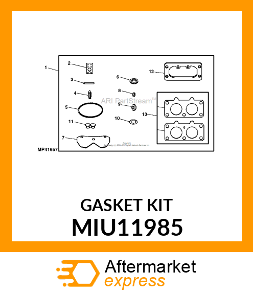 GASKET, INTAKE MIU11985