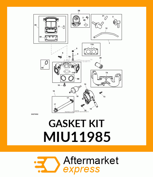 GASKET, INTAKE MIU11985