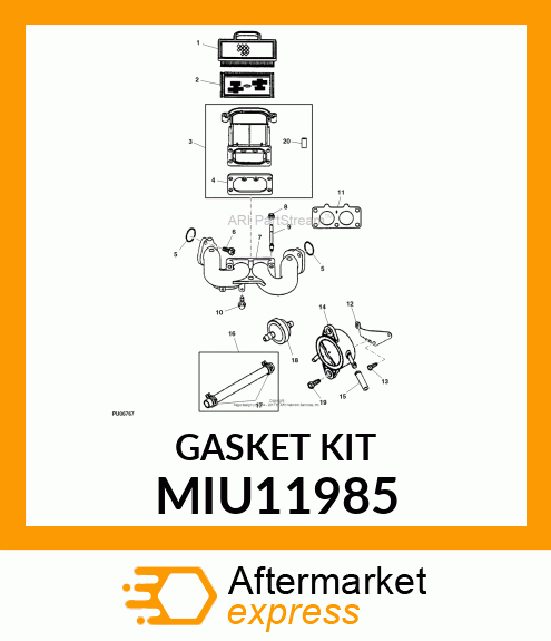 GASKET, INTAKE MIU11985