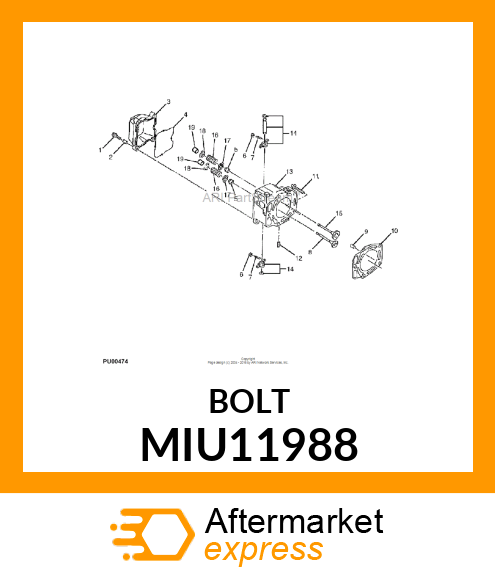 BOLT, FLANGED 8X65 MIU11988