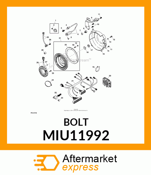 BOLT MIU11992