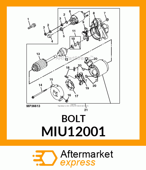 BOLT MIU12001