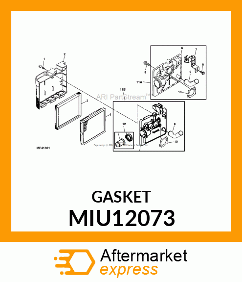 GASKET, AIR CLEANER MIU12073