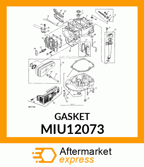 GASKET, AIR CLEANER MIU12073