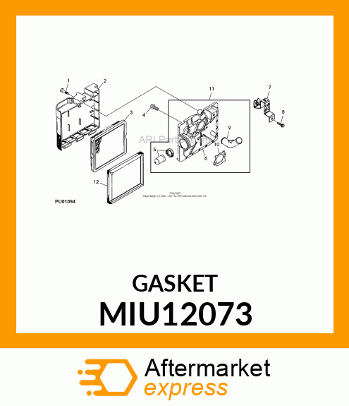 GASKET, AIR CLEANER MIU12073